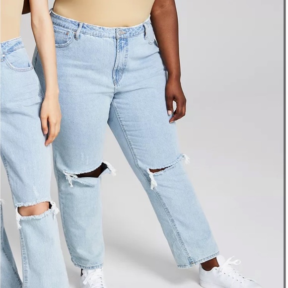 Denim - NWT Plus And Now This Ripped Straight Jeans